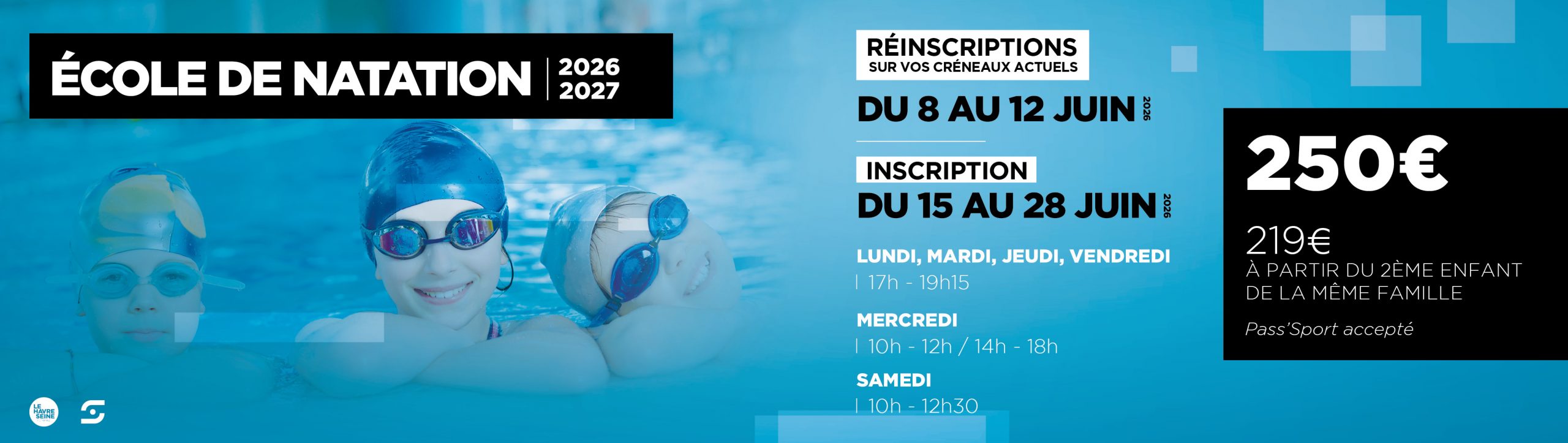 ÉCOLE DE NATATION 2026 - 2027
