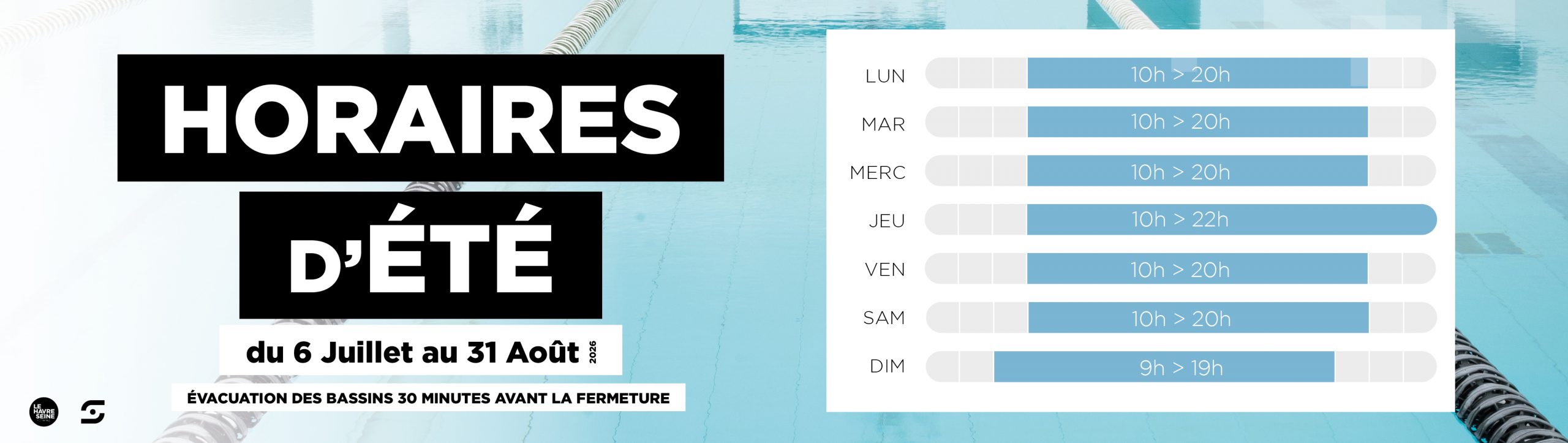 HORAIRES DÉTÉ