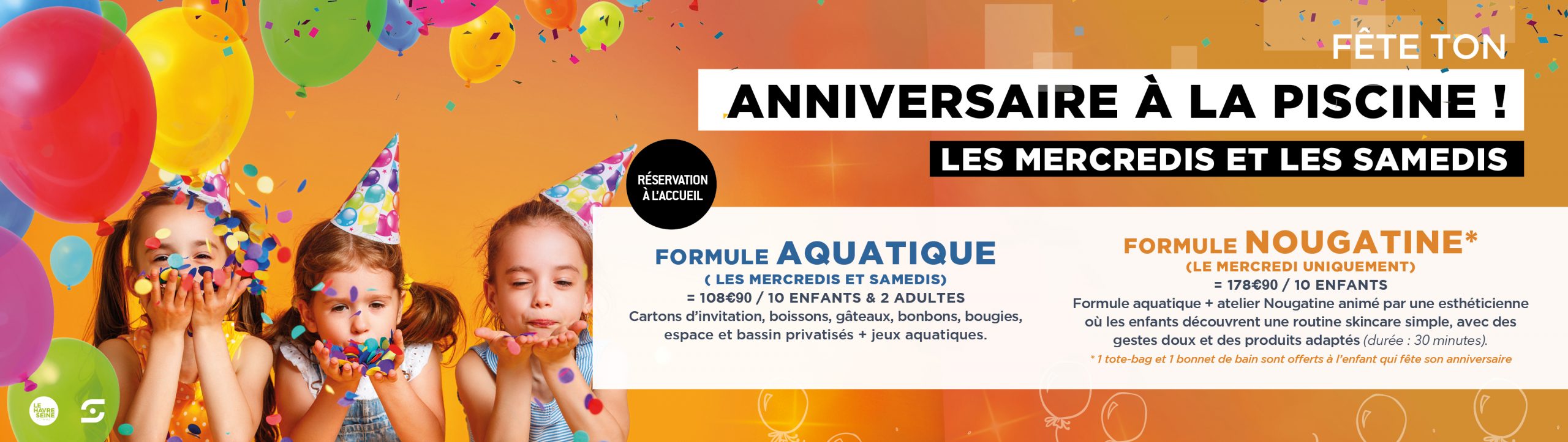FÊTE TON ANNIVERSAIRE À LA PISCINE !